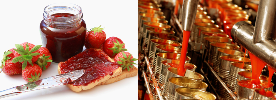 Filling aids for preserved foods